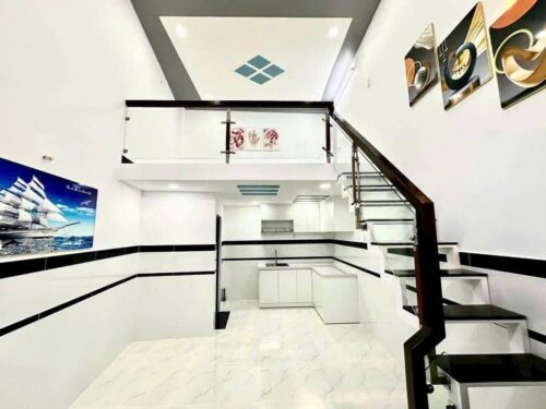 Bán Nhà sổ hồng chung( CCVB) gần chợ Bà Điểm