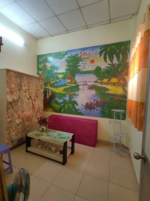 Bán nhà VB(sổ hồng chung), kV TTT Hóc Môn
