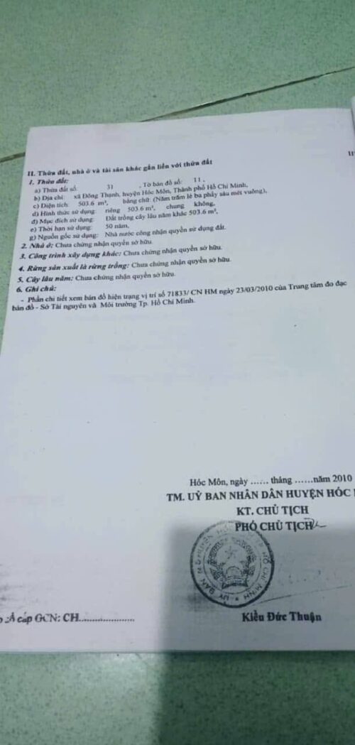 CẦN TIỀN BÁN NHÀ CHÍNH CHỦ ẤP 3 , gần trường thới thạnh , đăng thúc vịnh